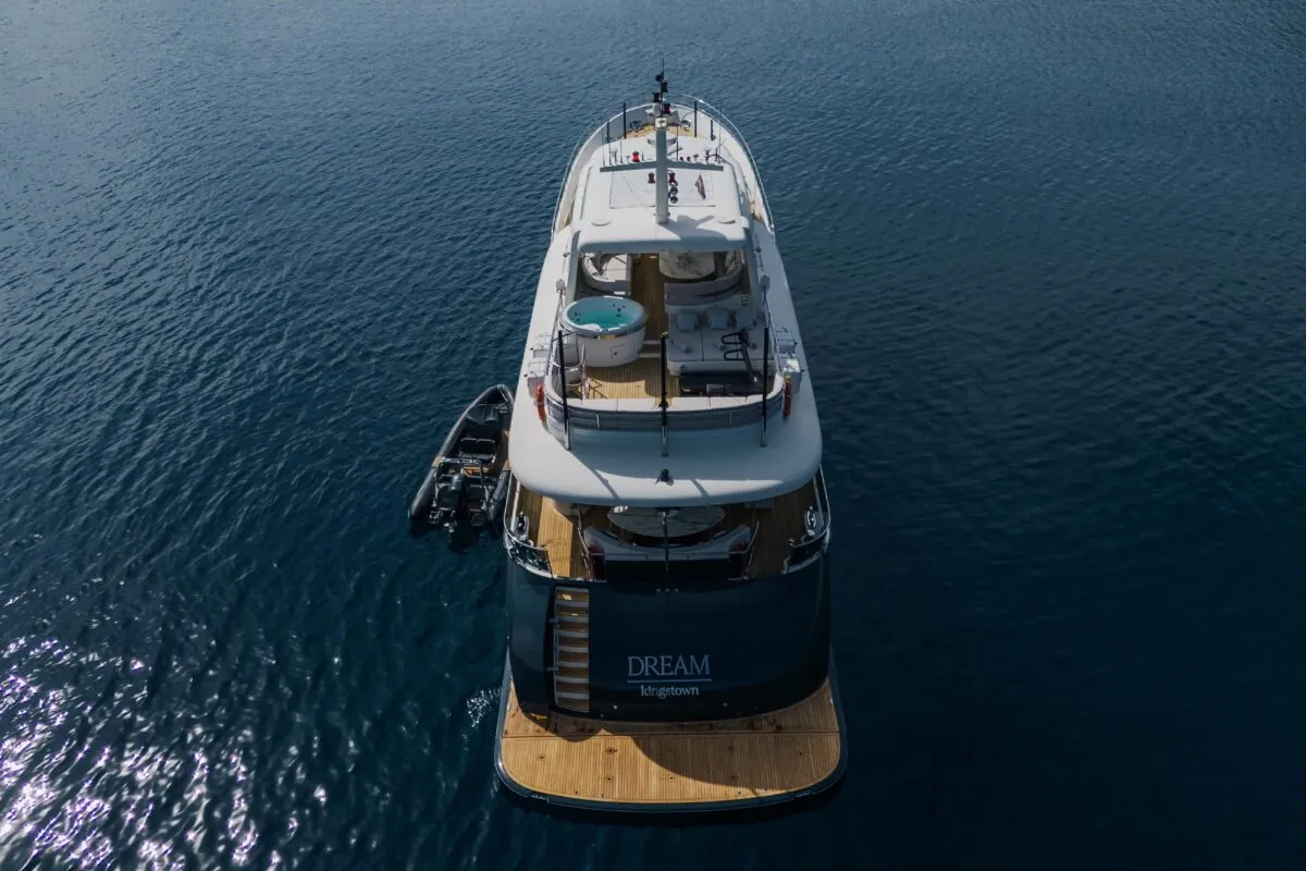 Exterior view of Dream, a Cyrus Yachts Cyrus 34 yacht at Grad Šibenik, Croatia