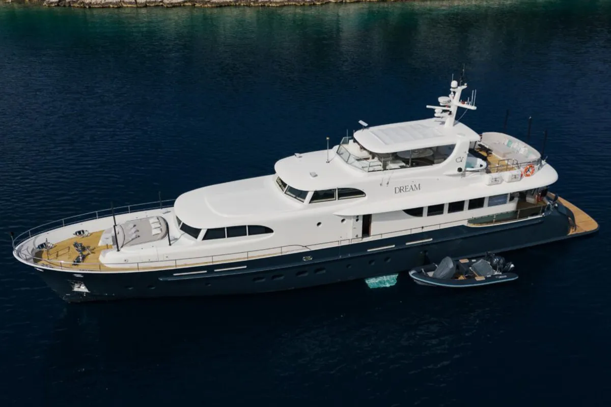 Exterior view of Dream, a Cyrus Yachts Cyrus 34 yacht at Grad Šibenik, Croatia