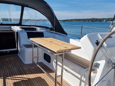 Deck of Hugo, a Hanse Yachts Hanse 508 sailboat at Grad Pula, Croatia