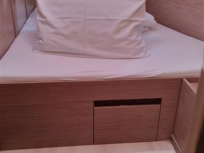 Cabin on Hugo, a Hanse Yachts Hanse 508 sailboat at Grad Pula, Croatia
