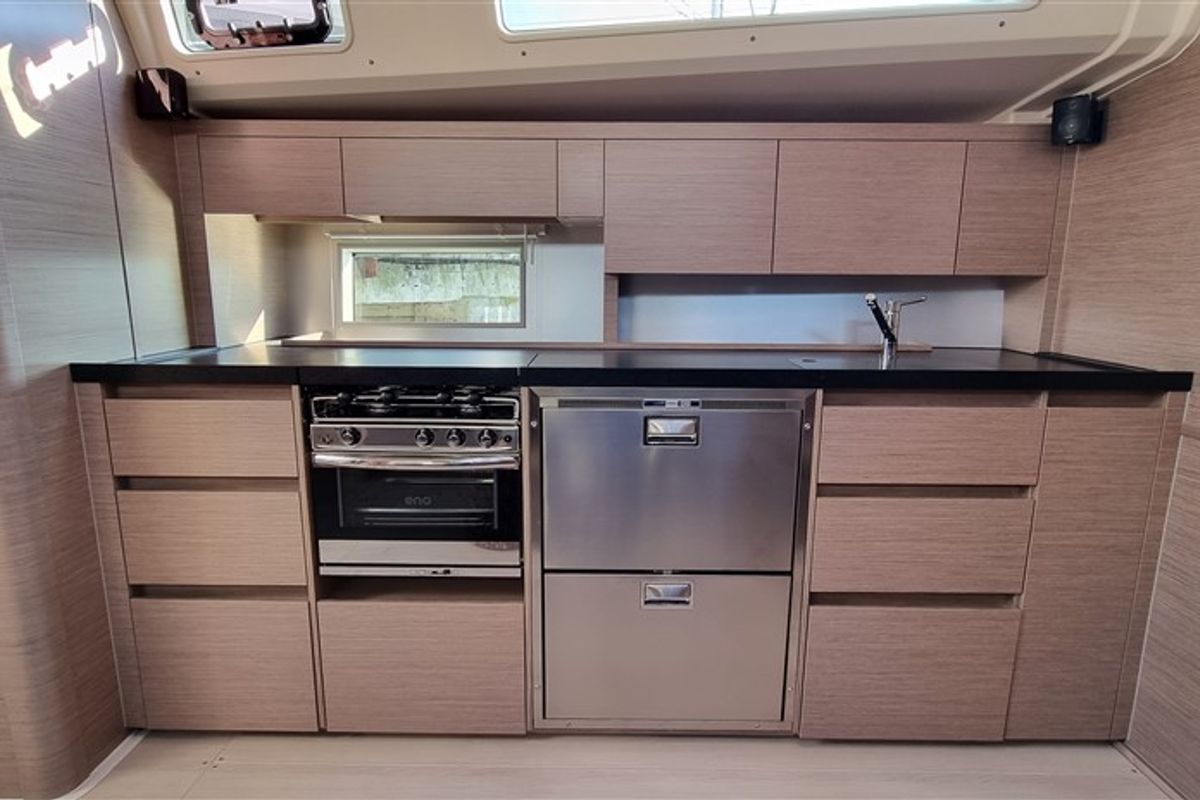 Galley of Hugo, a Hanse Yachts Hanse 508 sailboat at Grad Pula, Croatia