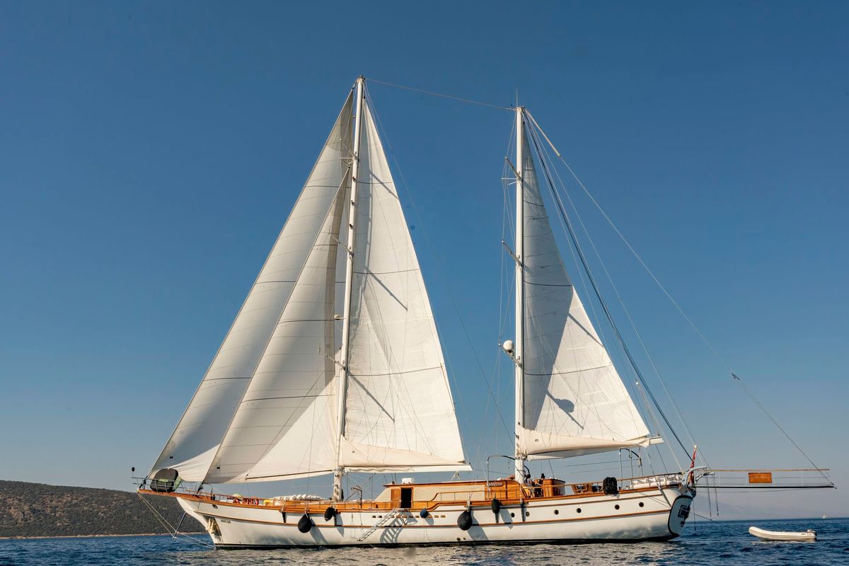Exterior view of Babylon, a Custom Made Babylon yacht at Bodrum, Turkey