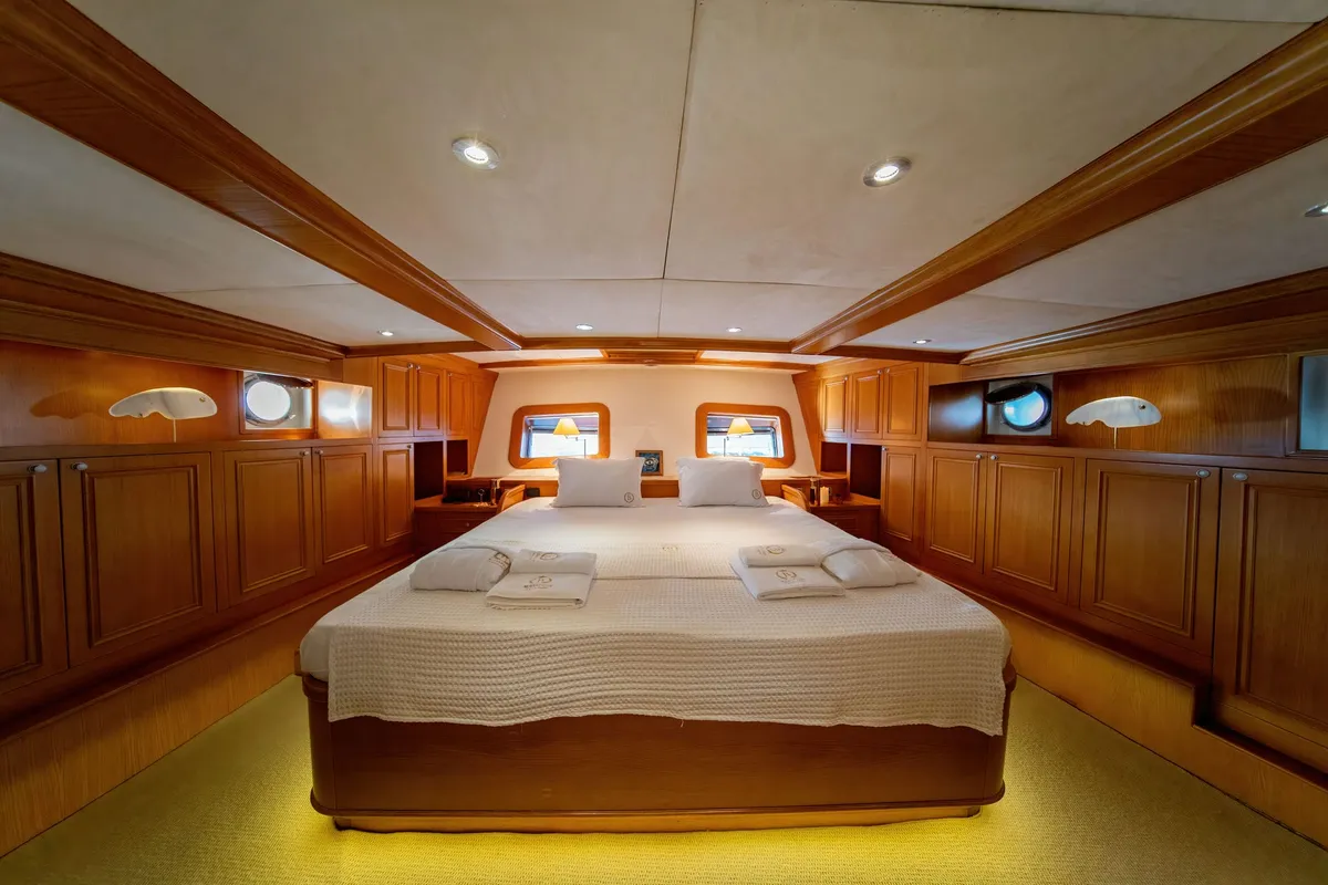 Cabin on Babylon, a Custom Made Babylon yacht at Bodrum, Turkey