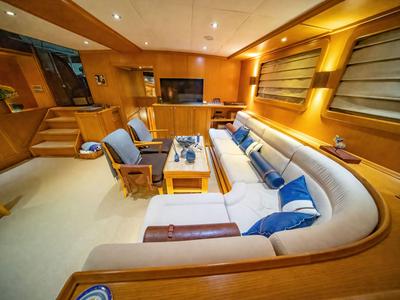 Salon of Babylon, a Custom Made Babylon yacht at Bodrum, Turkey