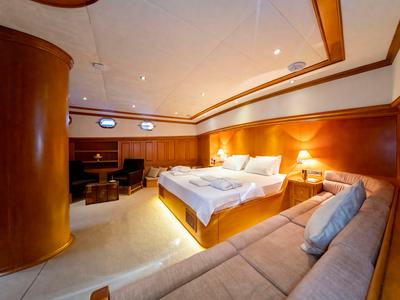 Cabin on Babylon, a Custom Made Babylon yacht at Bodrum, Turkey