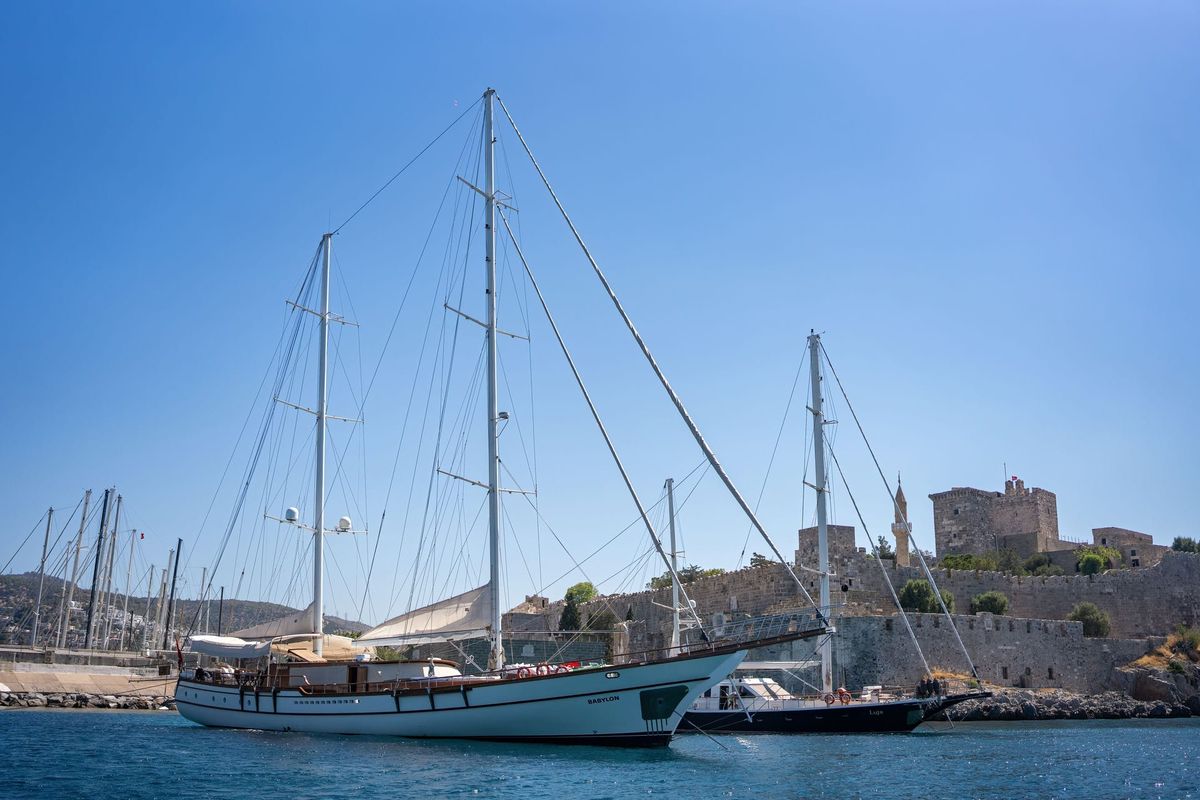 Exterior view of Babylon, a Custom Made Babylon yacht at Bodrum, Turkey