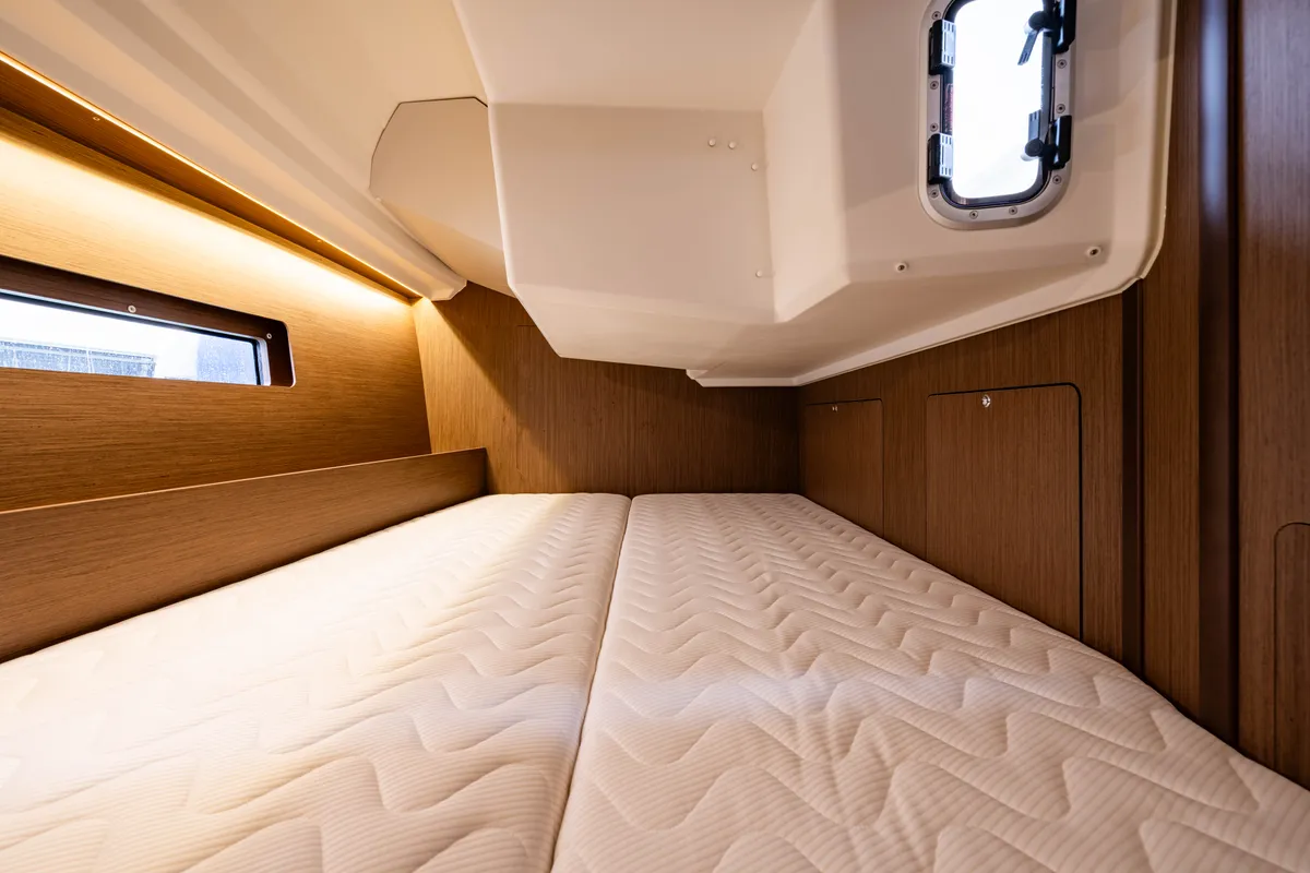 Cabin on Pure Chaos, a Beneteau Oceanis 40.1 sailboat at Municipal Unit of Nea Peramos, Greece
