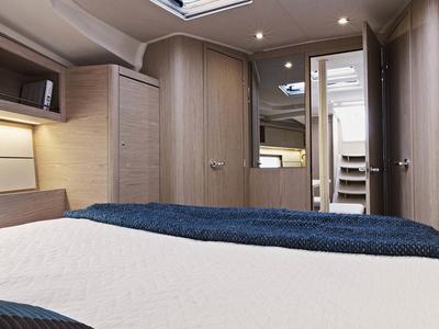 Cabin on Sunsail 46.4 Premium, a Beneteau Oceanis 46.1 sailboat at Cannigione, Italy