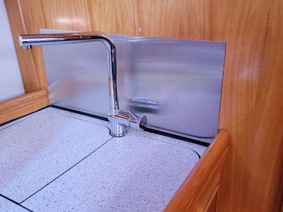 Galley of Black Pearl, a Bavaria 40 sailboat at Athens, Greece
