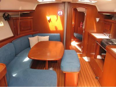 Salon of Mare, a Beneteau Oceanis 393 sailboat at Općina Marina, Croatia