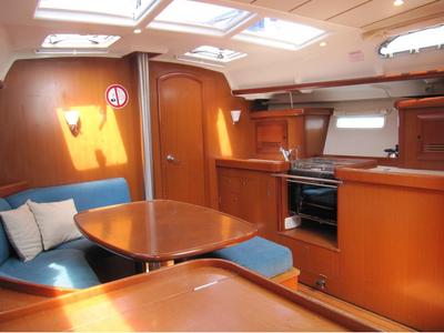 Galley of Mare, a Beneteau Oceanis 393 sailboat at Općina Marina, Croatia