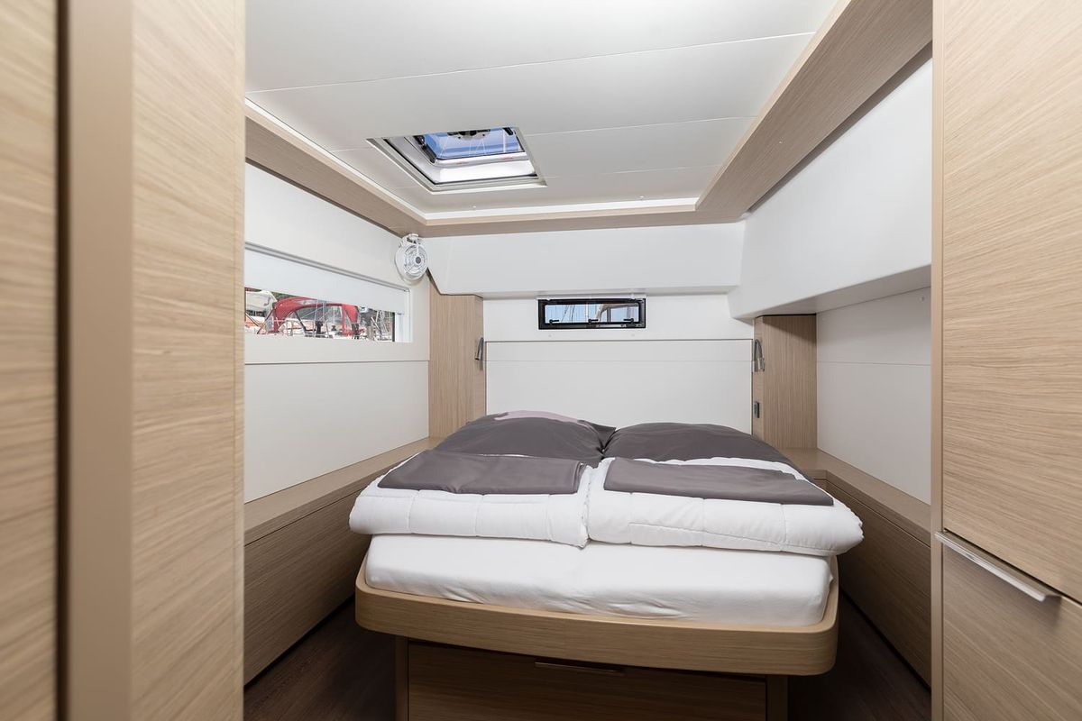 Cabin on Manta Maris, a Lagoon 46 catamaran at Općina Medulin, Croatia
