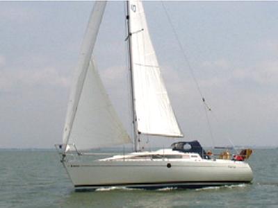 Exterior view of Seagull, a Beneteau First 285 sailboat at Yerseke, Netherlands