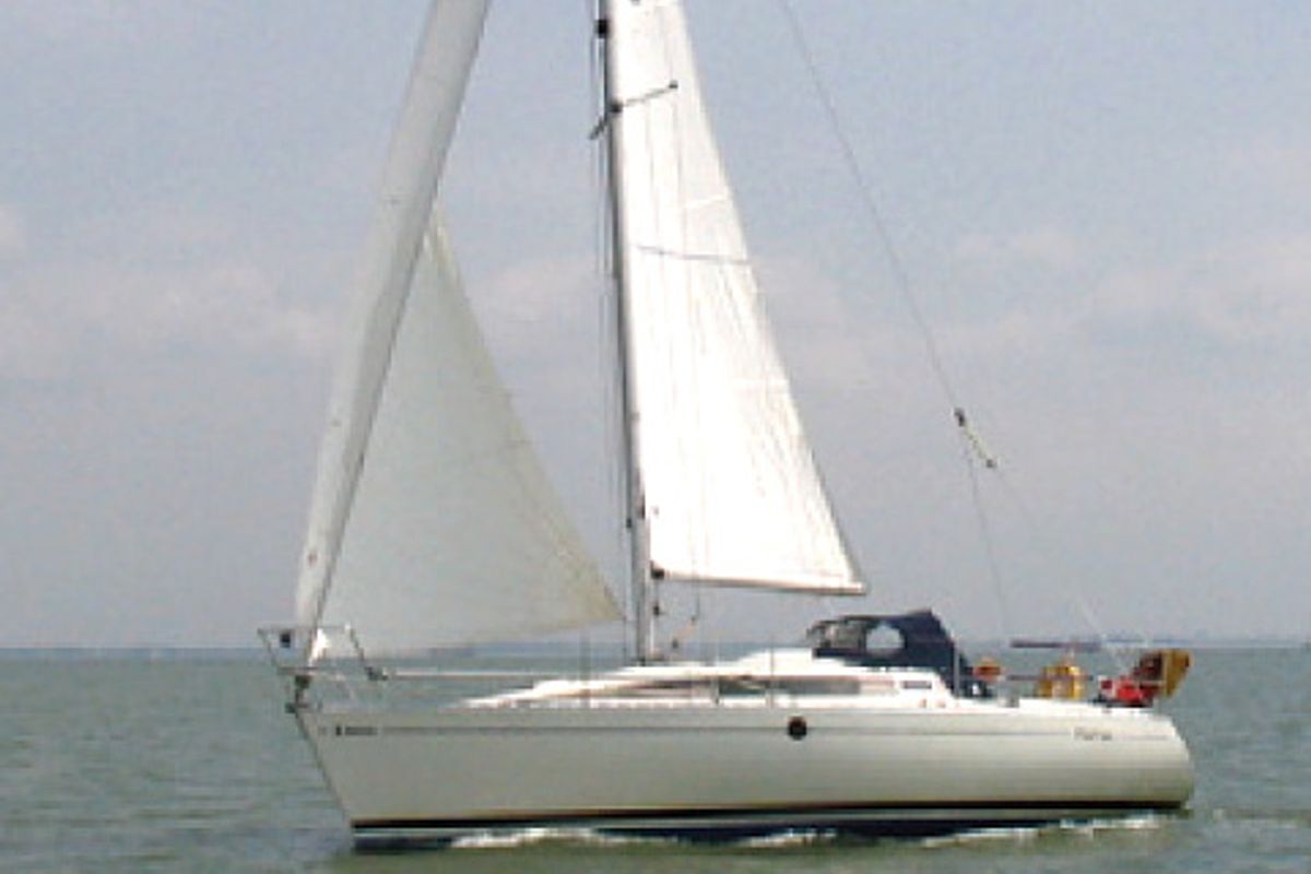 Exterior view of Seagull, a Beneteau First 285 sailboat at Yerseke, Netherlands