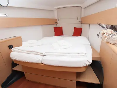 Cabin on CHARYBDIS, a Beneteau First 45 sailboat at Grad Kaštela, Croatia