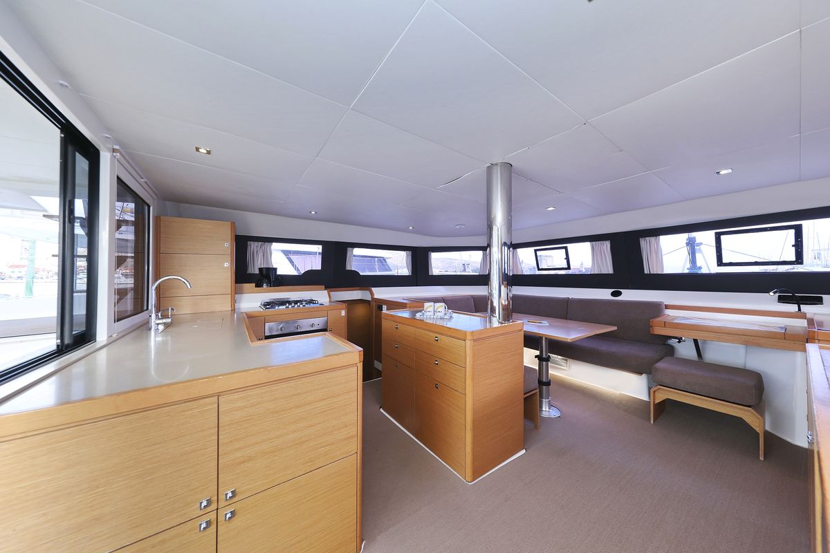 Galley of Be Mine, a Dufour 48 Catamaran catamaran at Općina Rogoznica, Croatia