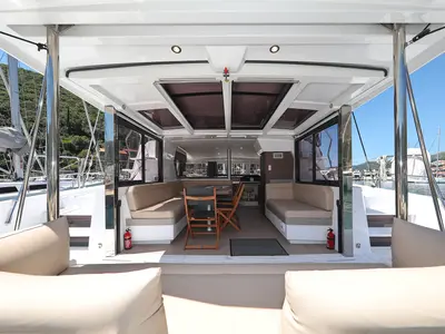 Ocean Oasis, a Bali 4.1 catamaran at Grad Biograd na Moru, Croatia