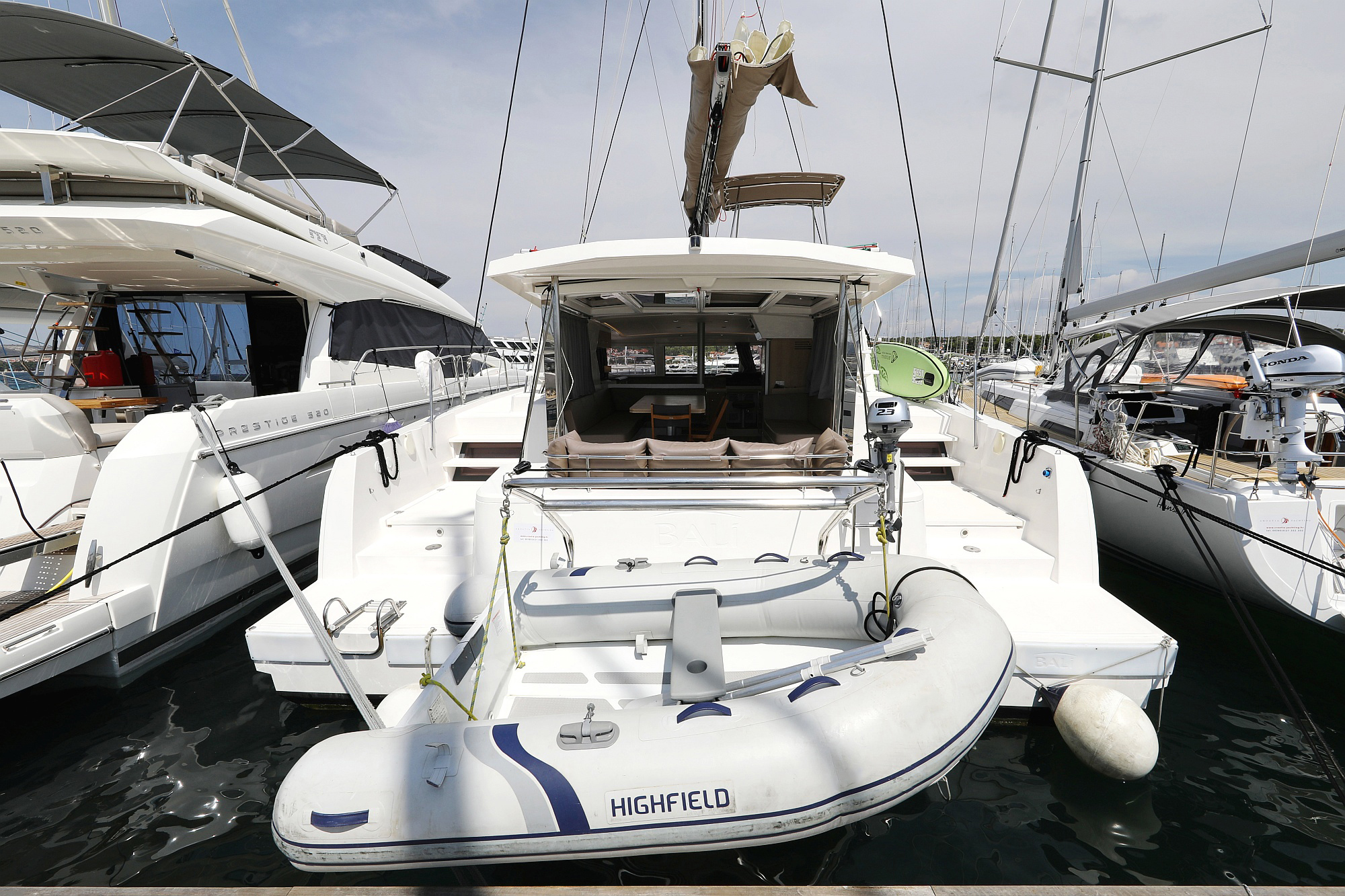 Ocean Oasis, a Bali 4.1 catamaran at Grad Biograd na Moru, Croatia