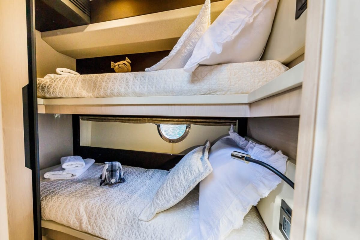 Cabin on My Karat II, a Azimut 66 yacht at Grad Kaštela, Croatia