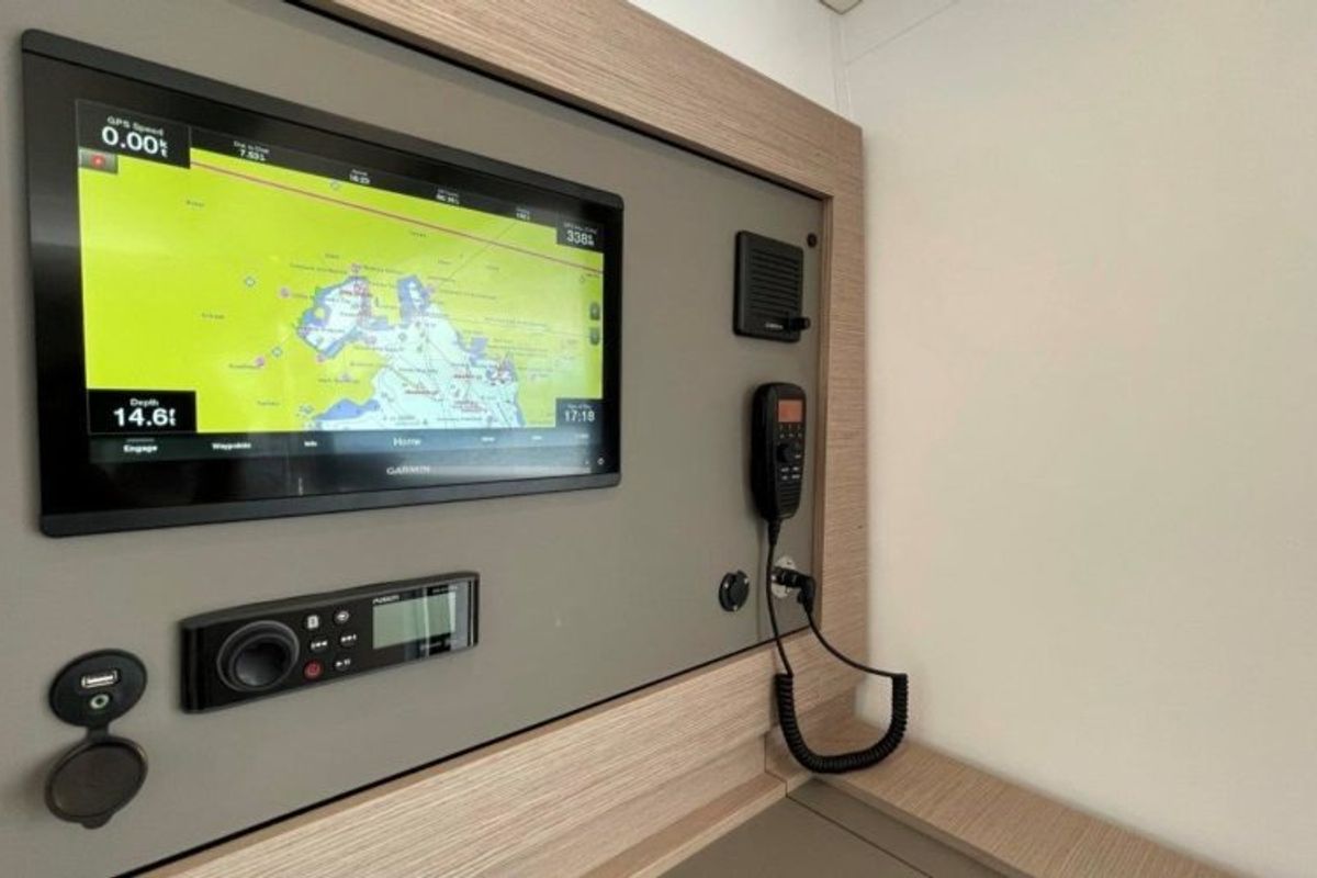 Ogibni, a Fountaine Pajot Elba 45 catamaran at Road Town, British Virgin Islands