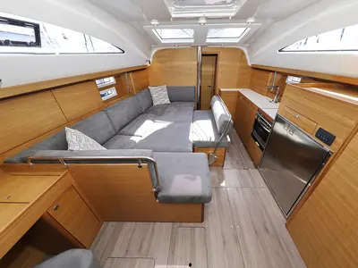 Salon of Jackpot, a Elan Impression 45.1 sailboat at Grad Biograd na Moru, Croatia