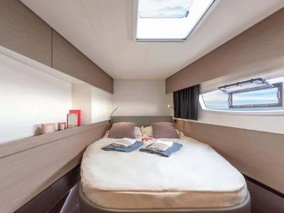 Cabin on Our Dream, a Fountaine Pajot Elba 45 catamaran at es Jonquet, Spain