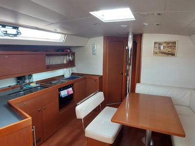 Galley of Stella, a Beneteau Oceanis 45 sailboat at Herceg Novi, Montenegro