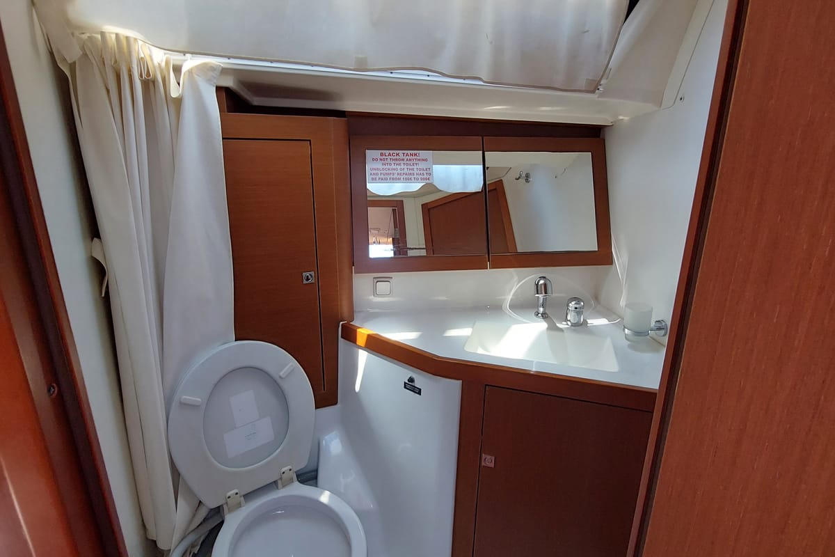 Head on Stella, a Beneteau Oceanis 45 sailboat at Herceg Novi, Montenegro