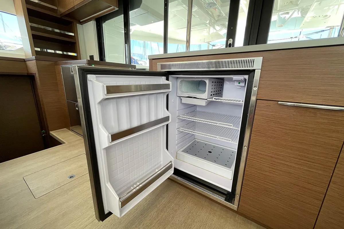 Galley of PRINCESS JULIJA, a Lagoon 46 catamaran at Seychelles, Eden Island Marina, Seychelles