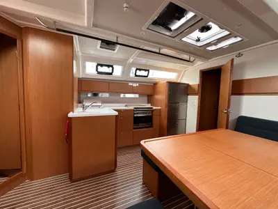 Galley of Meliti, a Bavaria Cruiser 46 Style sailboat at Athens, Greece