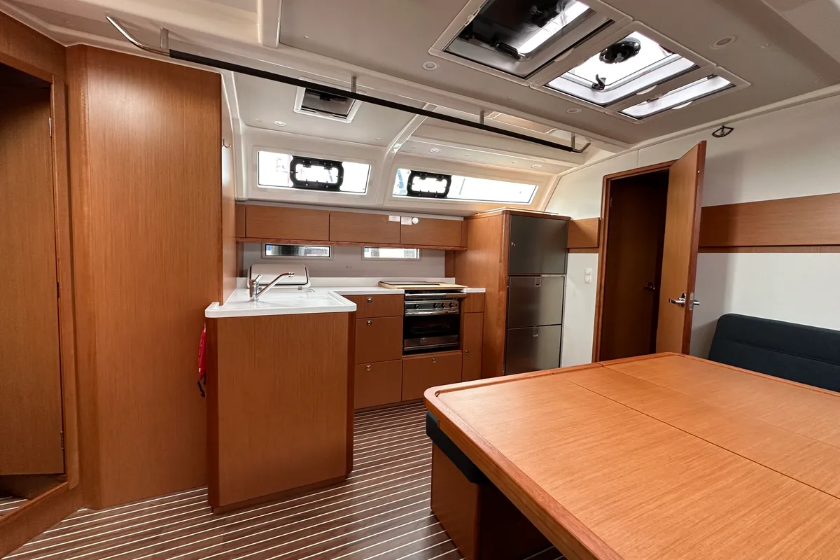 Galley of Meliti, a Bavaria Cruiser 46 Style sailboat at Athens, Greece