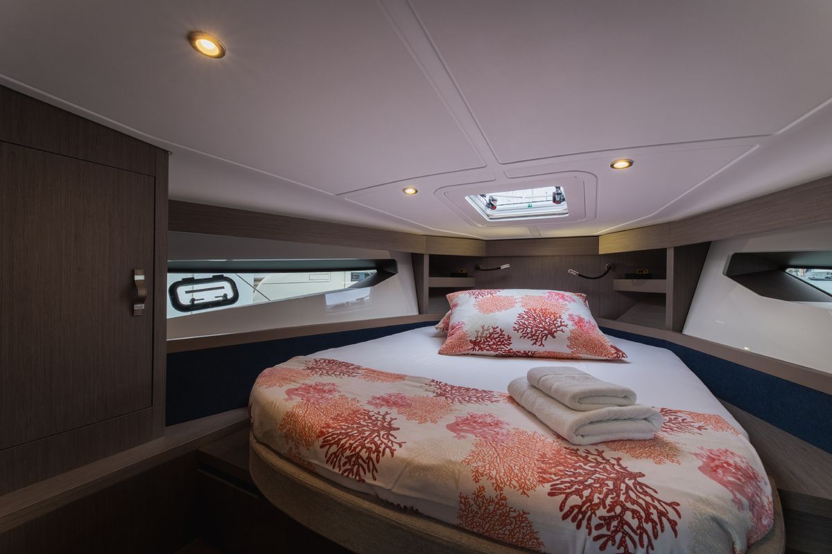 Cabin on MIAMI VICE, a Beneteau Gran Turismo 41 yacht at Općina Rogoznica, Croatia