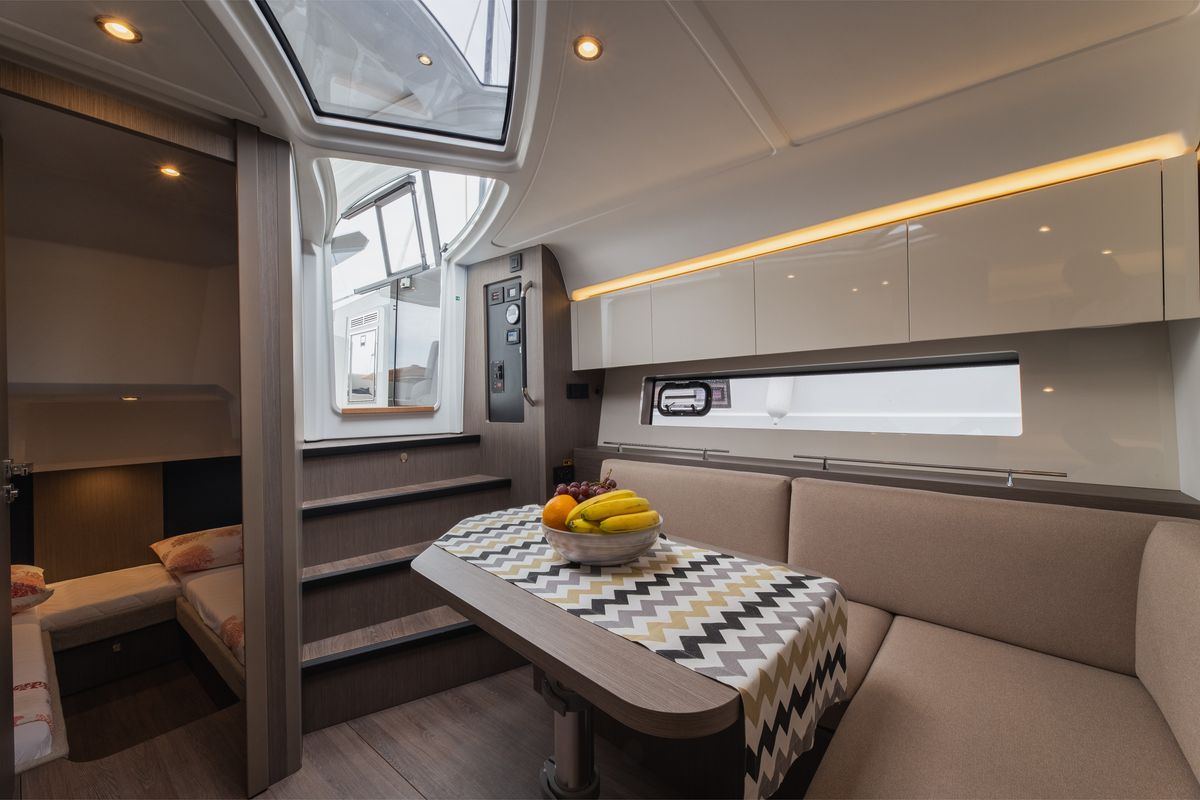 Salon of MIAMI VICE, a Beneteau Gran Turismo 41 yacht at Općina Rogoznica, Croatia
