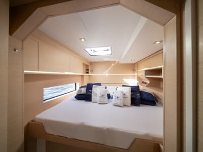 Cabin on Alba, a Cervetti 44 catamaran at Primošten, Croatia