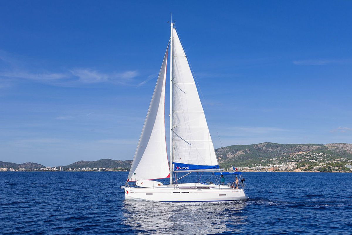 Exterior view of Sunsail 41 Classic, a Jeanneau Sun Odyssey 419 sailboat at Pa Khlok, Thailand