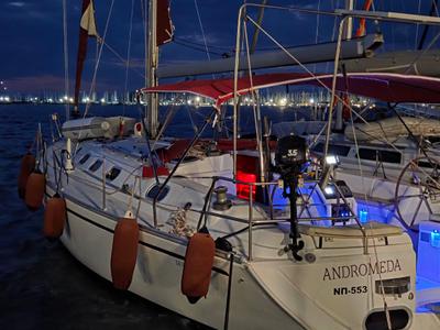 Andromeda, a Dufour Gib Sea 43 sailboat at Preveza, Greece