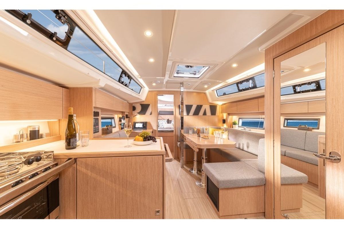 Galley of VELIKA LUKA, a Bavaria C38 sailboat at Split, Croatia