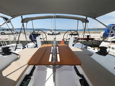 Salon of July, a Beneteau First 36 sailboat at Grad Biograd na Moru, Croatia