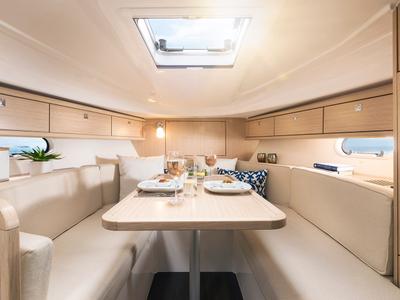 Salon of Palma, a Bavaria S29+ motorboat at Grad Biograd na Moru, Croatia