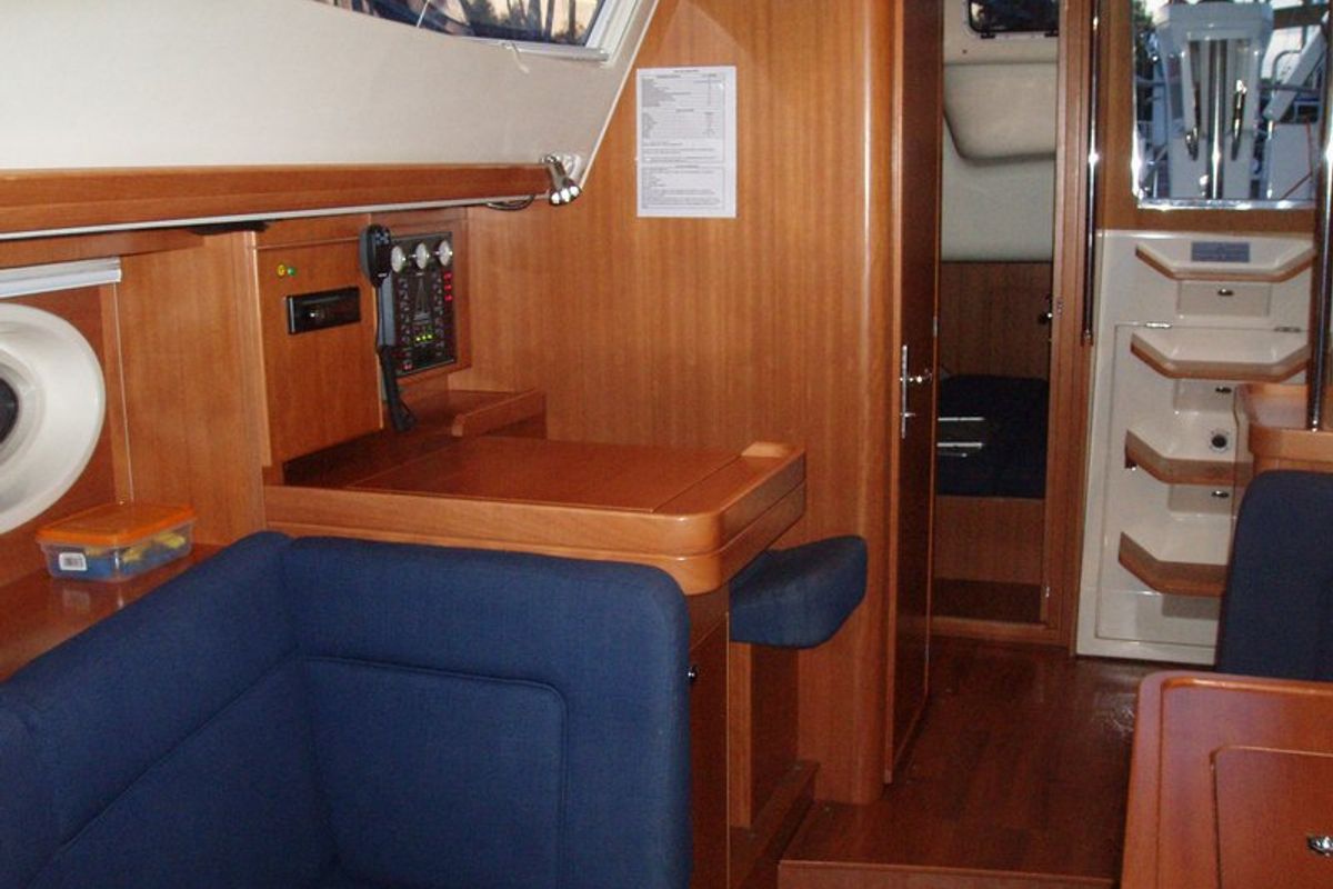 Salon of Artemis, a Elan 384 Impression sailboat at Kos, Greece