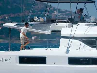 Premium, a Lagoon Lagoon 51 catamaran at Grad Pula, Croatia