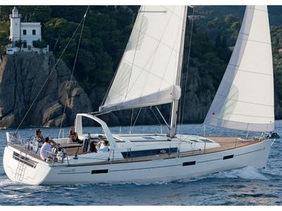 Exterior view of Mizzica, a Beneteau Oceanis 45 sailboat at Capo d'Orlando, Italy