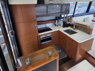 Galley of Very Bery, a Prestige 550 Fly motorboat at Primošten, Croatia