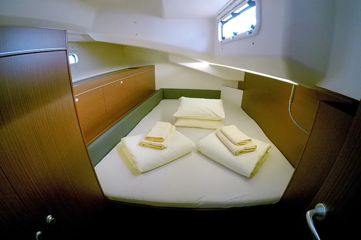 Cabin on Anse, a Hanse Yachts Hanse 505 sailboat at Grad Šibenik, Croatia