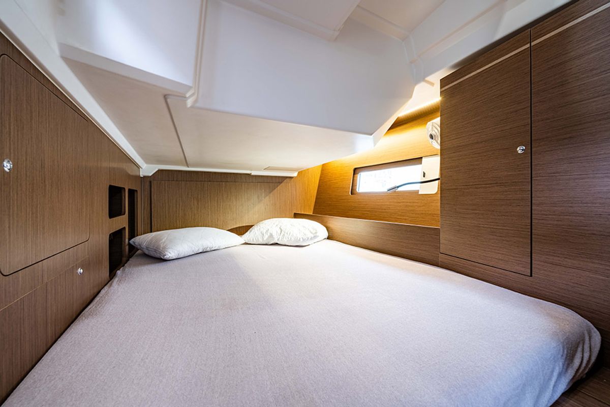 Cabin on Esperanza, a Beneteau Oceanis 46.1 sailboat at Lavreotiki Municipal Unit, Greece