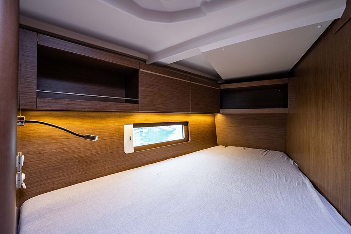 Cabin on Esperanza, a Beneteau Oceanis 46.1 sailboat at Lavreotiki Municipal Unit, Greece