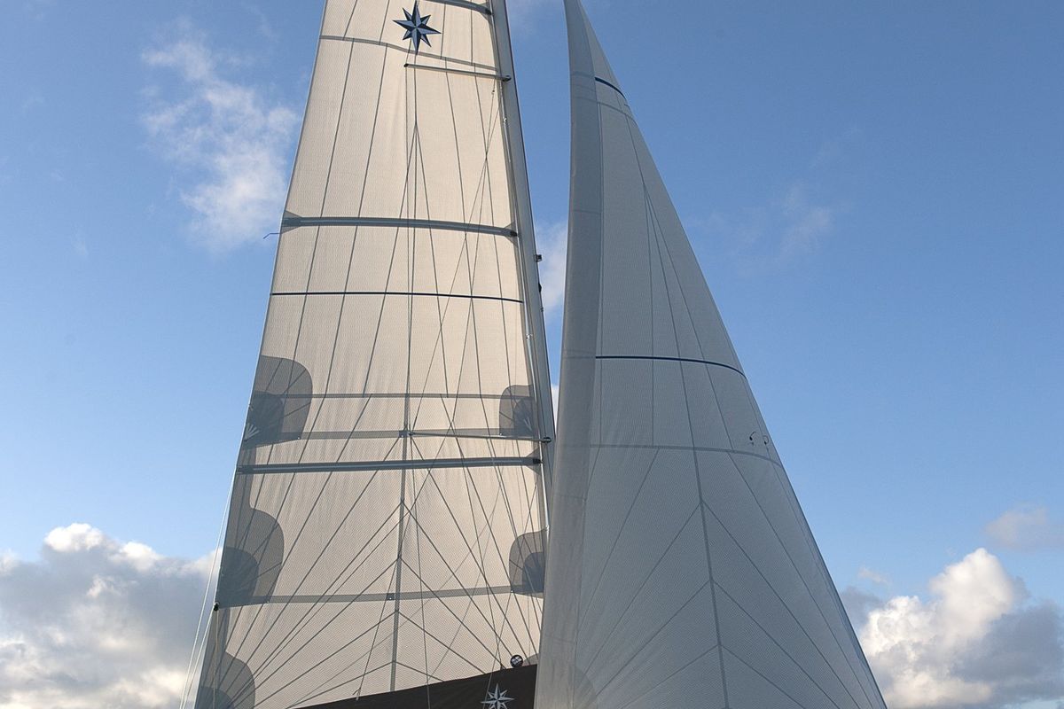 Exterior view of Serineh, a Jeanneau Sun Odyssey 349 sailboat at Punat, Croatia