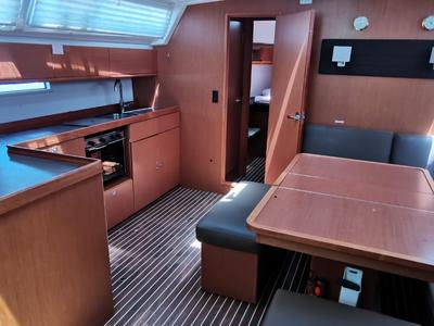 Salon of Volante, a Bavaria Cruiser 46 sailboat at Volos Municipality, Greece