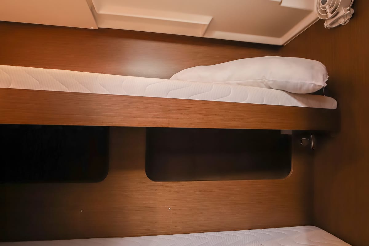 Cabin on Artemide, a Beneteau Oceanis 51.1 sailboat at Olbia, Italy