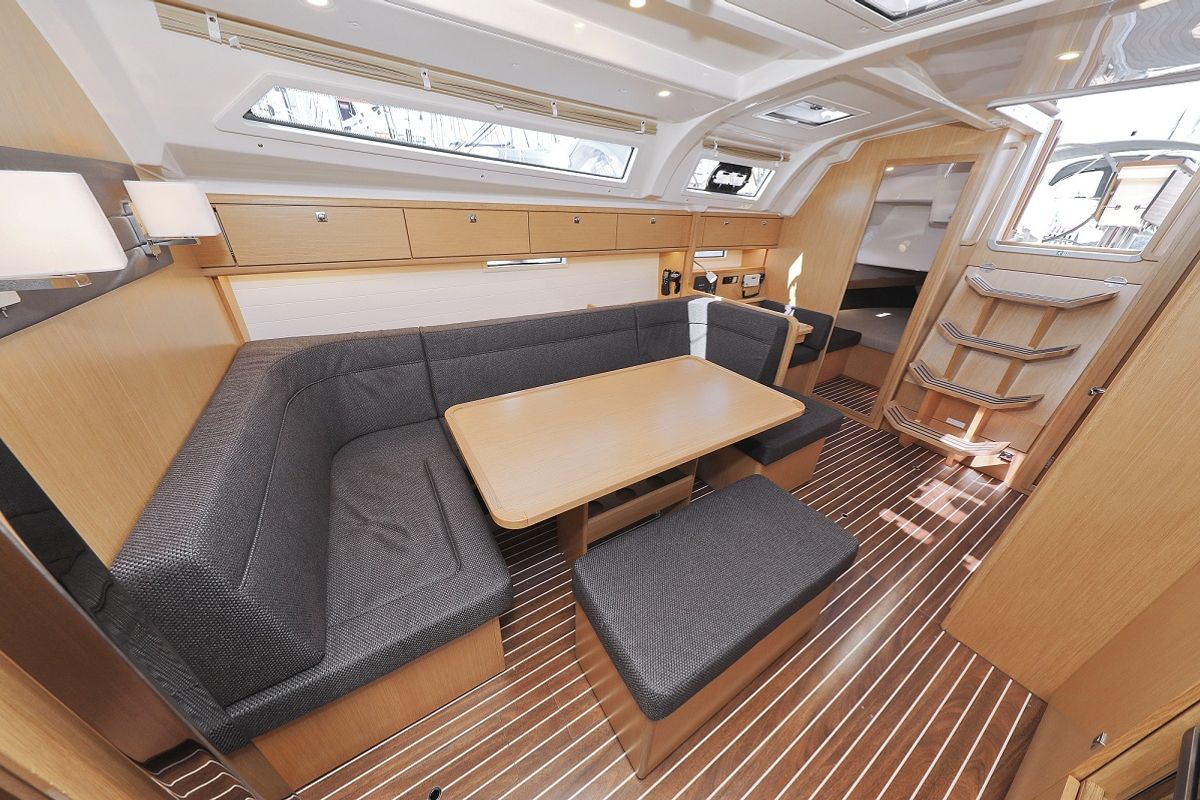 Salon of Hemonaty, a Bavaria Cruiser 41 sailboat at Grad Biograd na Moru, Croatia